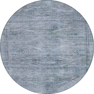 Piper Looms Chantille Global ACN1631 Sky Machine Washable Area Rug Round Main Image