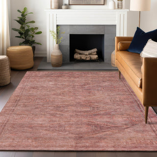 Piper Looms Chantille Global ACN1631 Terracotta Machine Washable Area Rug Lifestyle Image Feature