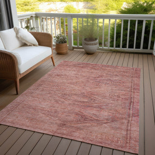 Piper Looms Chantille Global ACN1631 Terracotta Machine Washable Area Rug Outdoor Lifestyle Image Feature