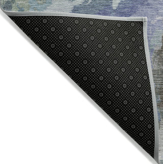 Piper Looms Chantille Modern ACN1632 Blue Machine Washable Area Rug Backing Image