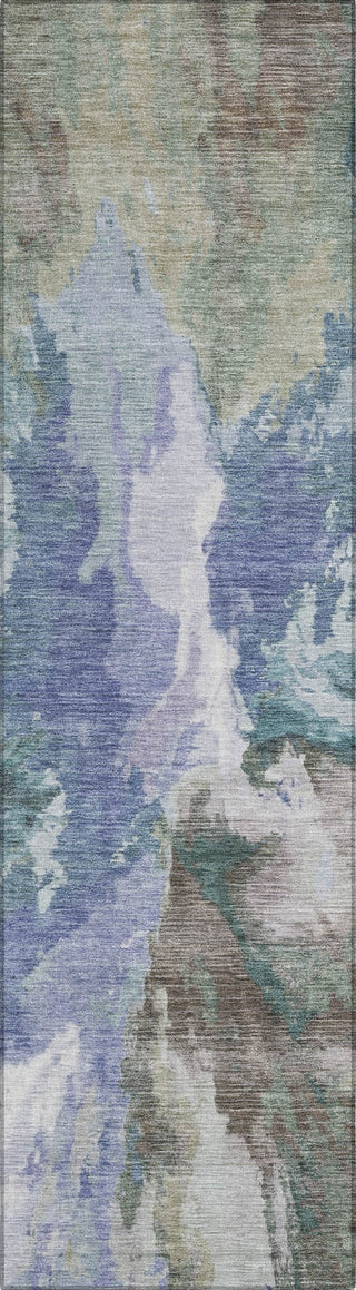 Piper Looms Chantille Modern ACN1632 Blue Machine Washable Area Rug Runner Main Image