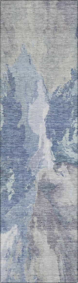Piper Looms Chantille Modern ACN1632 Denim Machine Washable Area Rug Runner Main Image