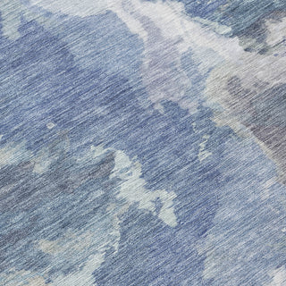 Piper Looms Chantille Modern ACN1632 Denim Machine Washable Area Rug Swatch Image
