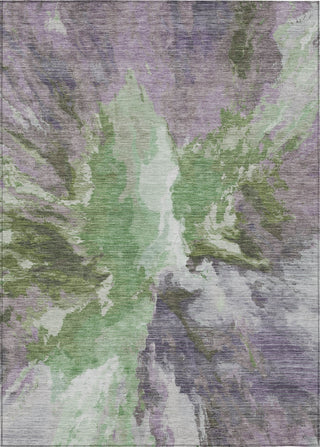 Piper Looms Chantille Modern ACN1632 Green Machine Washable Area Rug main image