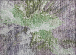 Piper Looms Chantille Modern ACN1632 Green Machine Washable Area Rug Scatter Main Image