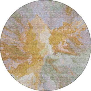 Piper Looms Chantille Modern ACN1632 Rust Machine Washable Area Rug Round Main Image