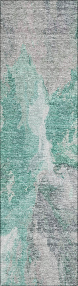 Piper Looms Chantille Modern ACN1632 Teal Machine Washable Area Rug Runner Main Image