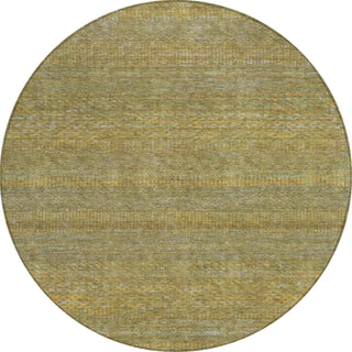 Piper Looms Chantille Stripes ACN1633 Sage Machine Washable Area Rug Round Main Image