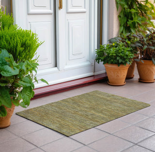 Piper Looms Chantille Stripes ACN1633 Sage Machine Washable Area Rug Scatter Outdoor Lifestyle Image Feature