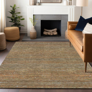 Piper Looms Chantille Stripes ACN1633 Taupe Machine Washable Area Rug Lifestyle Image Feature