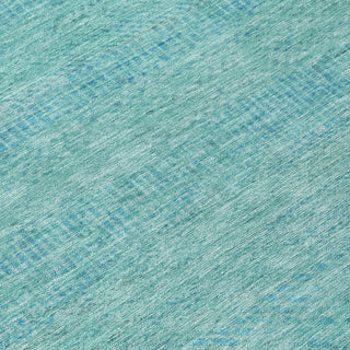 Piper Looms Chantille Stripes ACN1634 Aqua Machine Washable Area Rug Swatch Image