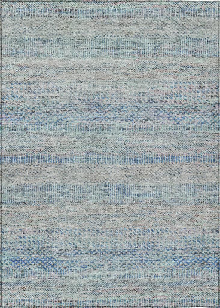 Piper Looms Chantille Stripes ACN1634 Blue Machine Washable Area Rug main image