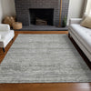 Piper Looms Chantille Stripes ACN1634 Gray Machine Washable Area Rug Lifestyle Image Feature