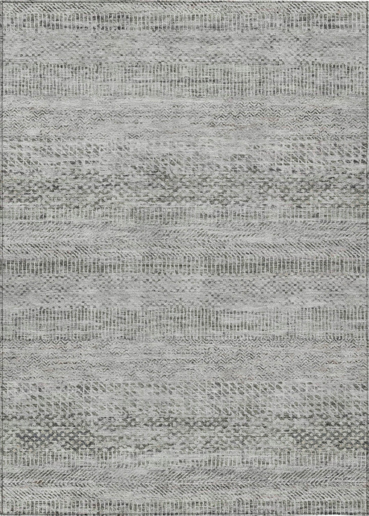 Piper Looms Chantille Stripes ACN1634 Gray Machine Washable Area Rug main image