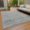 Piper Looms Chantille Stripes ACN1634 Gray Machine Washable Area Rug Outdoor Lifestyle Image Feature