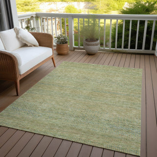 Piper Looms Chantille Stripes ACN1634 Wheat Machine Washable Area Rug Outdoor Lifestyle Image Feature