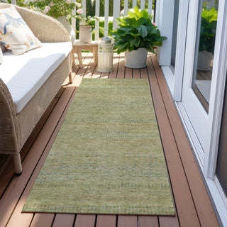 Piper Looms Chantille Stripes ACN1634 Wheat Machine Washable Area Rug Runner Outdoor Lifestyle Image Feature