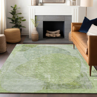 Piper Looms Chantille Modern ACN1635 Aloe Machine Washable Area Rug Lifestyle Image Feature