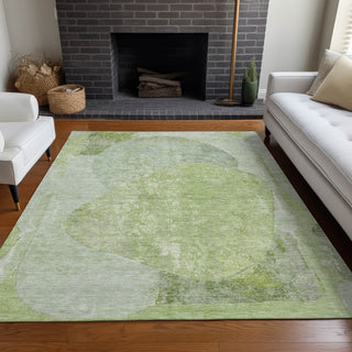 Piper Looms Chantille Modern ACN1635 Aloe Machine Washable Area Rug Lifestyle Image Feature