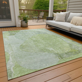 Piper Looms Chantille Modern ACN1635 Aloe Machine Washable Area Rug Outdoor Lifestyle Image Feature