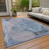 Piper Looms Chantille Modern ACN1635 Blue Machine Washable Area Rug Outdoor Lifestyle Image Feature