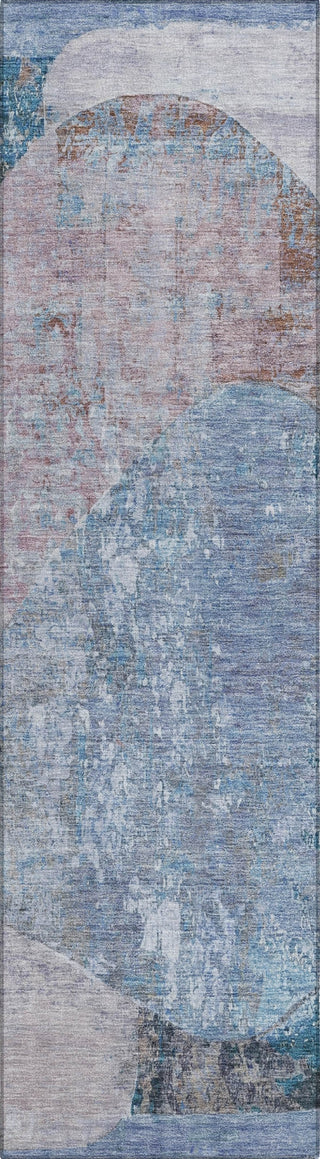 Piper Looms Chantille Modern ACN1635 Blue Machine Washable Area Rug Runner Main Image