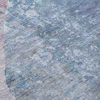 Piper Looms Chantille Modern ACN1635 Blue Machine Washable Area Rug Swatch Image