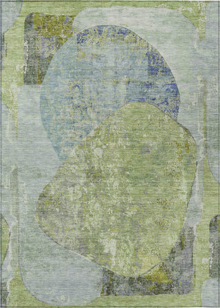 Piper Looms Chantille Modern ACN1635 Green Machine Washable Area Rug main image
