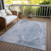 Piper Looms Chantille Modern ACN1635 Sky Machine Washable Area Rug Outdoor Lifestyle Image Feature