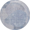 Piper Looms Chantille Modern ACN1635 Sky Machine Washable Area Rug Round Main Image