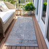 Piper Looms Chantille Modern ACN1635 Sky Machine Washable Area Rug Runner Outdoor Lifestyle Image Feature