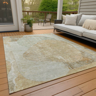 Piper Looms Chantille Modern ACN1635 Taupe Machine Washable Area Rug Outdoor Lifestyle Image Feature