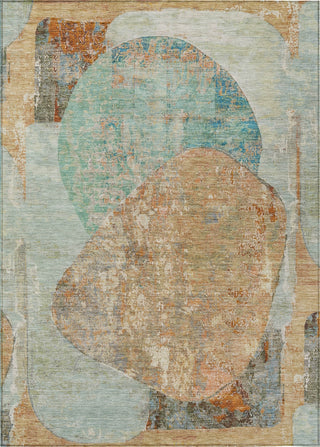 Piper Looms Chantille Modern ACN1635 Teal Machine Washable Area Rug main image