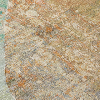 Piper Looms Chantille Modern ACN1635 Teal Machine Washable Area Rug Swatch Image