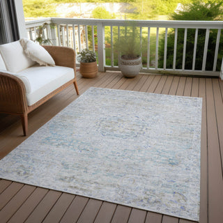 Piper Looms Chantille Global ACN1636 Beige Machine Washable Area Rug Outdoor Lifestyle Image Feature