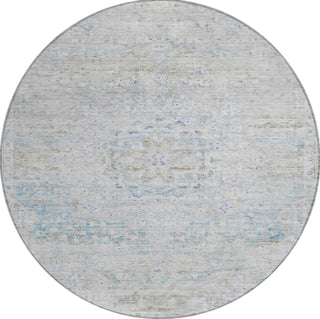 Piper Looms Chantille Global ACN1636 Beige Machine Washable Area Rug Round Main Image