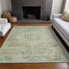 Piper Looms Chantille Global ACN1636 Sage Machine Washable Area Rug Lifestyle Image Feature