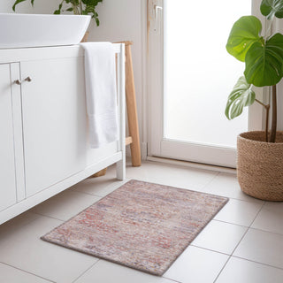 Piper Looms Chantille Global ACN1636 Terracotta Machine Washable Area Rug Scatter Lifestyle Image Feature