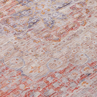 Piper Looms Chantille Global ACN1636 Terracotta Machine Washable Area Rug Swatch Image