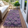Piper Looms Chantille Diamonds ACN1637 Eggplant Machine Washable Area Rug Runner Outdoor Lifestyle Image Feature