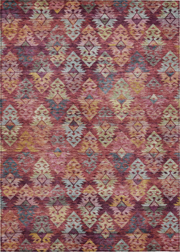 Piper Looms Chantille Diamonds ACN1637 Paprika Machine Washable Area Rug main image