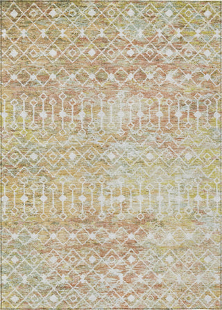 Piper Looms Chantille Geometric ACN1638 Peach Machine Washable Area Rug main image
