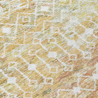 Piper Looms Chantille Geometric ACN1638 Peach Machine Washable Area Rug Swatch Image