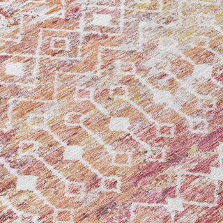 Piper Looms Chantille Geometric ACN1638 Pink Machine Washable Area Rug Swatch Image