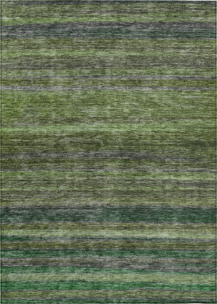 Piper Looms Chantille Stripes ACN1639 Aloe Machine Washable Area Rug main image