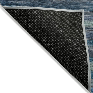 Piper Looms Chantille Stripes ACN1639 Blue Machine Washable Area Rug Backing Image