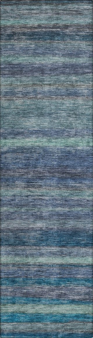 Piper Looms Chantille Stripes ACN1639 Blue Machine Washable Area Rug Runner Main Image