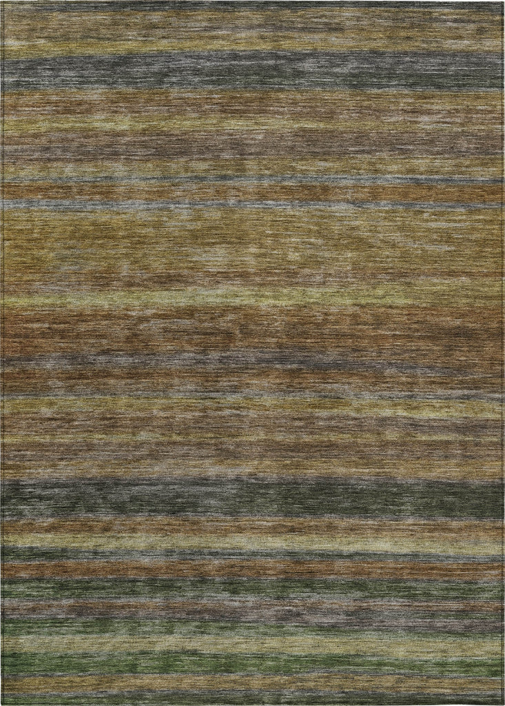 Piper Looms Chantille Stripes ACN1639 Brown Machine Washable Area Rug main image
