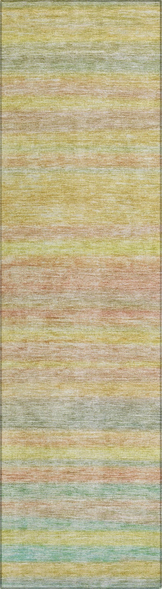 Piper Looms Chantille Stripes ACN1639 Gold Machine Washable Area Rug Runner Main Image