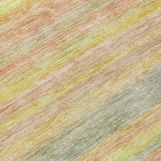 Piper Looms Chantille Stripes ACN1639 Gold Machine Washable Area Rug Swatch Image
